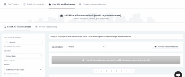 Enrichment data software to find new leads (emails)