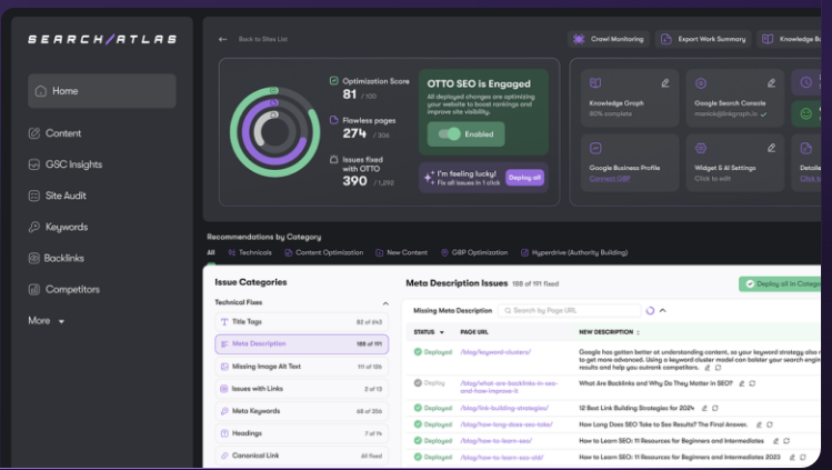Automate your SEO in 1 click – Search Atlas
