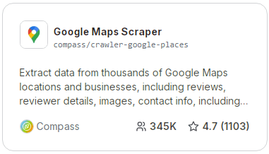 Google Maps Scraper