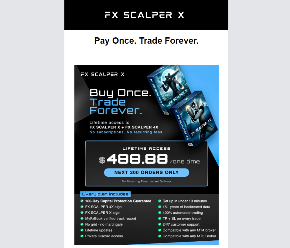 Fxscalperx Automatic Trading